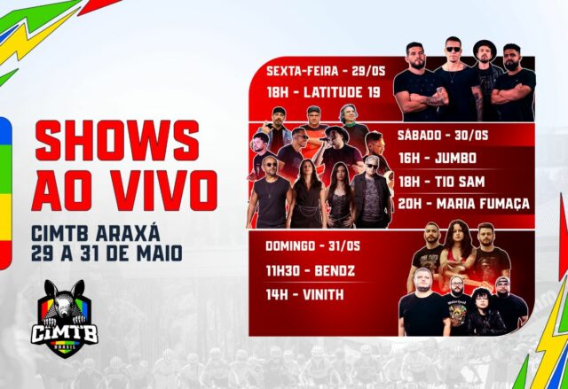 CiMTB confirma seis shows de rock nos três dias da programação em Araxá